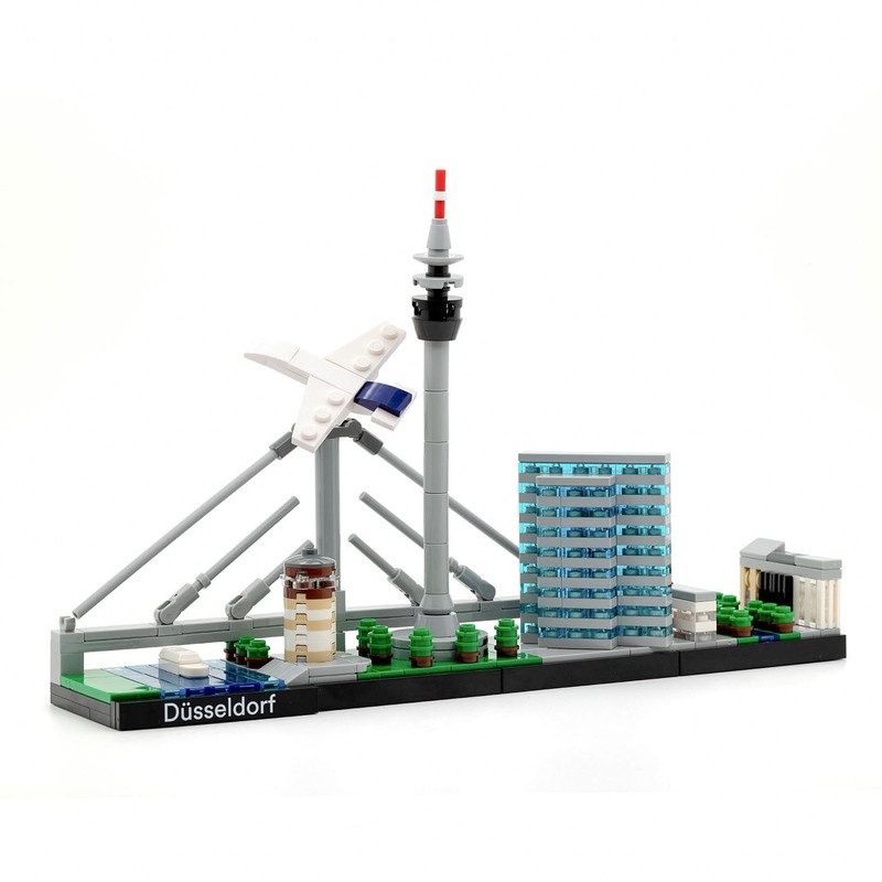 bricksights Düsseldorf Building Set Made of Original Stones