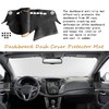 SecosAutoparts Black line Leather Dashboard Dash Cover Pretector Mat Compatible