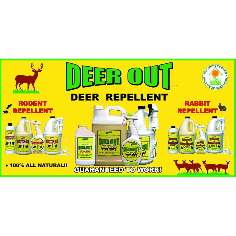 Deer Out 1 Gallon Ready-to-Use Deer Repellent (Pack of 4)