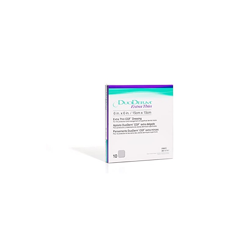 Convatec DuoDERM Extra Thin Dressing, Square, 6" x 6", 10