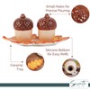 Acorns with Leaf Tray Salt and Pepper Shaker
