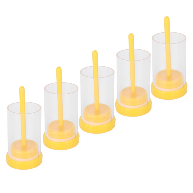 5Pcs Queen Bee Marking Bottle Catcher Cage Tube Lightweight Plastic
