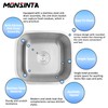MONSINTA Bar Sink, 16" x 15" x 8" Undermount Kitchen