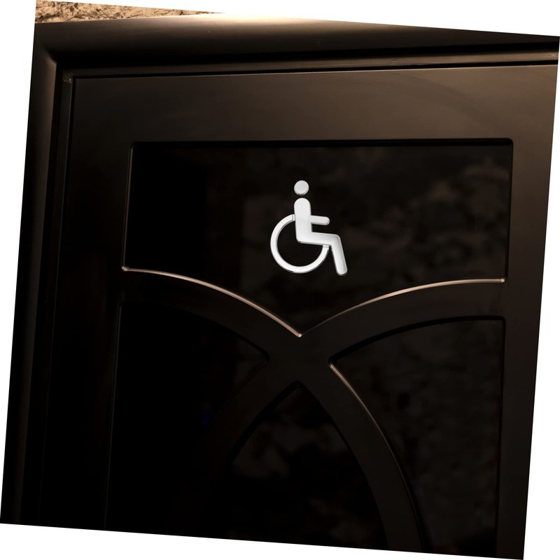 Gatuida 2pcs Elevator Sign for Disabled Toilet Sign for Disabled