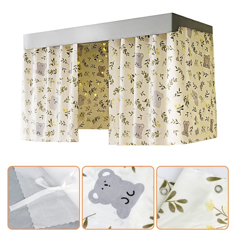 Aisi Cute Cartoon Cabin Bunk Bed Tent Curtain Cloth Dormitory