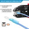 Plustool Crimping Tool for Heat Shrink Connectors AWG22-10, Ratcheting Wire