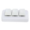 White Mini 3 Key Keypad ABS Bluetooth Receiver USB Comfortable