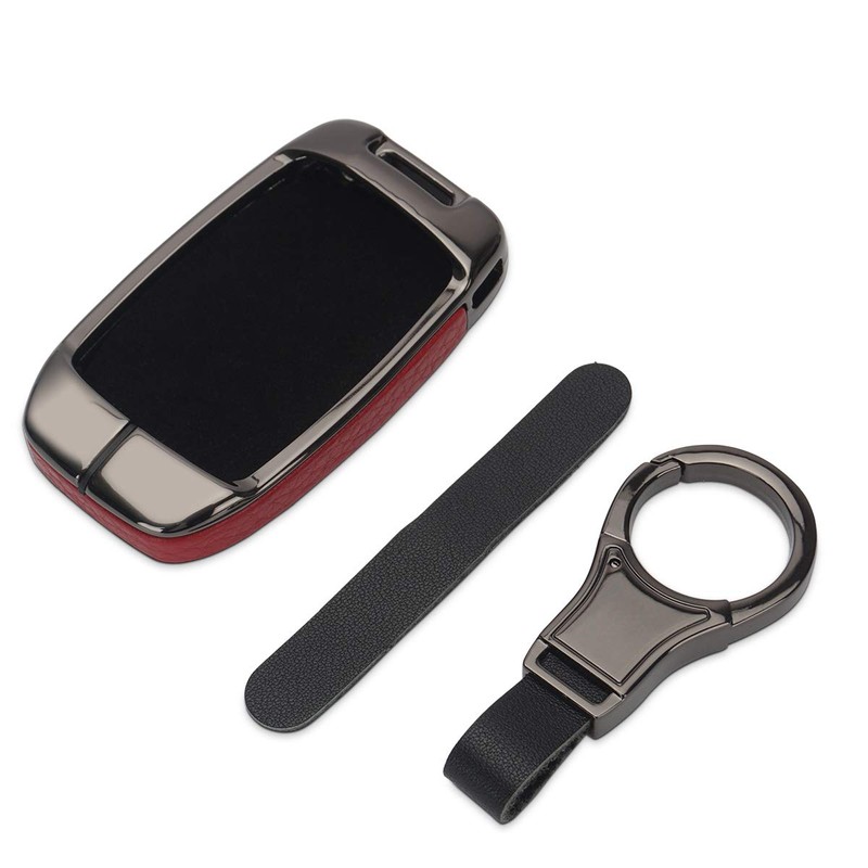 MARCHFA Leather Key Case Key Case Compatible with Evoque Discovery