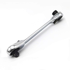 Professional 1/4-Inch 72 Teeth Drive Ratchet Quick-Release Ratchet Mini Drive Hex Allen Wrench Torque Wrench for Repair Tools, 130mm, Double Head