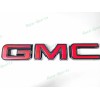 Auto GMC OVERLAY Front Gloss Black Red GMC Emblem Sierra