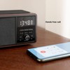 mooas Retro Bluetooth Radio Speaker, Wireless Charging Desk Clock, Bedside
