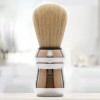 PRORASO Shaving Brush with Natural Boar Bristles, Lightweight Handle, Green