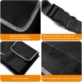 LLTTLTMM Trunk Organizer For Suv, Backseat Hanging Car Organizer And Storage,Large Capacity Foldable Trunk Organizer For Suv,Jeep/Truck/MPV,Car Accessories Interior(36"*10") Black