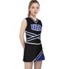 Torpwore Women's Cheerleading Uniforms Sleeveless Top Split Skirt RAVENS Uniforms