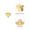 sourcing map Knurled Thumb Screws, M3x4mm Flat Brass Bolts Grip