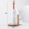 ChefOle Paper Towel Holder 14" Rustic Wood Paper Towel Holder