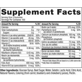 Olly Womens Multi 200 Gomitas Mujer Premium Pack Eg V48 Sabor Berries