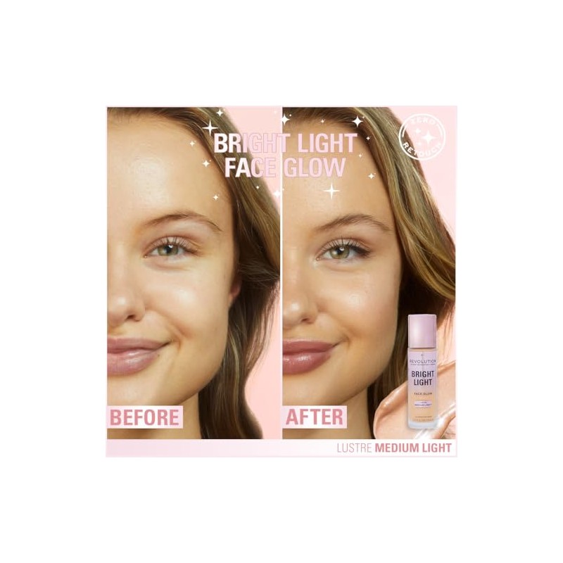 Revolution Beauty London Bright Light Face Glow Tinte Piel Ligero