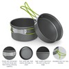 Lixada Camping Pot Set 11-Piece Camping Cookware Camping Tableware 2-3
