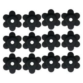 KONTONTY 12pcs Garden Flag Skid Stoppers Durable Lawn Flag Holders for Stable Support Windy Conditions Easy to Use Garden Banner Accessories