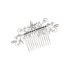 SAMKY Crystal Flower Bridal Wedding Tiara Comb T1049