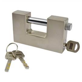 Dapetz ® Container Padlock 70mm Heavy Duty Padlock Lock Waterproof 3 Keys for Garage Warehouse Shipping, Container, Garage, Shed Anti Drill, Anti Pick Cylinder Outdoor Lock Stainless Steel