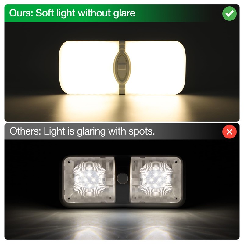 Aaleds RV Lights Interior, 12 Volt Led Lights 1200LM, Camper