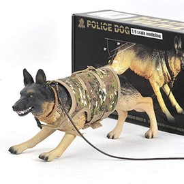 Lmzauet 12 inch Special Forces Action Figure 1:6 SWAT Team Set with Super Rich Accessories (Police Dog)