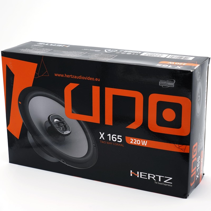 Hertz UNO Series X-165 6.5" Two-Way Coaxial Speakers (Pair)
