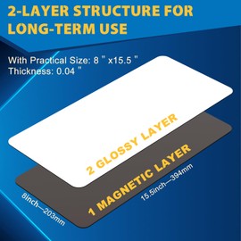 2 Pack Strong Magnetic Vent Covers for Home Ceiling, 8x15.5 Inches Furnace Vent Cover for Steel Air Registers, Floor, Wall, RV, HVAC