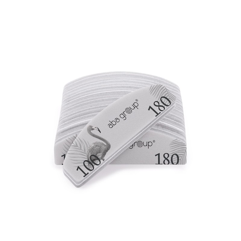 Aba Group Mini Buffer Flamingo 10pc 100/180, Crescent, Half-Moon, Polishing