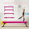 Peakpath 6FT Adjustable&Foldable Gymnastics Balance Beam,Home Gym Equipment,Easy Assembling and