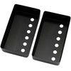 Musiclily Humbucker Pickup Cover Set for Electric Guitar, Black(Set of