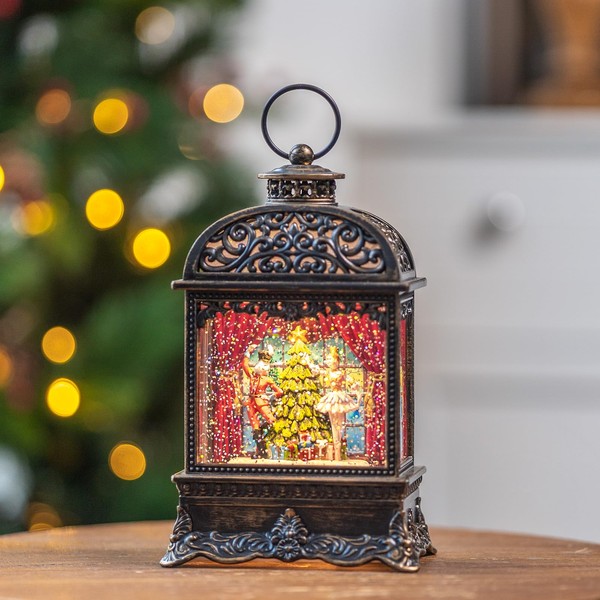 10.1 Inch Christmas Snow Globe Lights, Nutcracker Ballet Water Lights