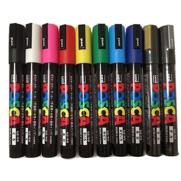 Posca Colouring - PC-5M - Pack of 10 Colours