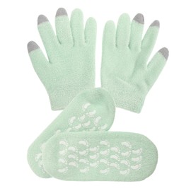 Ipetboom Moisturizing Gloves Foot Mask Set Moisturizing Gel Heel Socks Spa Gloves for Women Dry Hand Foot Care