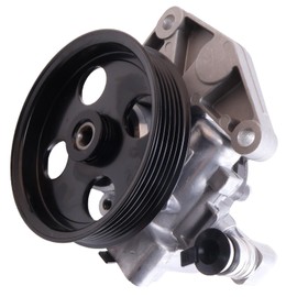 ZHIKMIAO Power Steering Pump, with Pulley & Bracket, Compatible with C300 2011-2012, C350 2011, E350/E550 2010-2011, 3.0L 3.5L 5.5L Flex/Gas Replacement for 21541, 3281, V303779, KS01000701