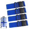 4Pcs Luggage Straps for Suitcase Travel Accessories TSA Approved, 80In