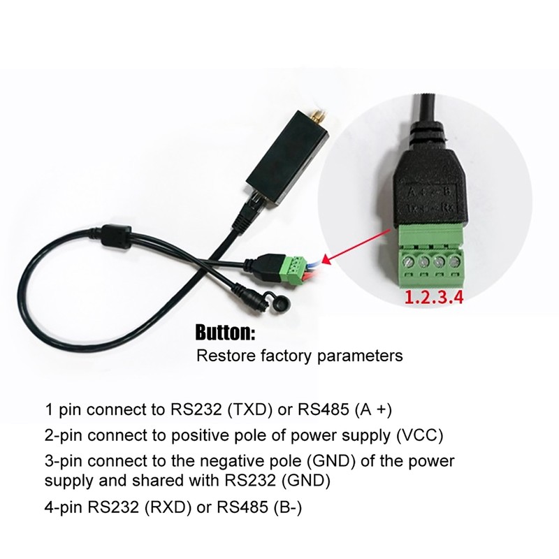 RS485 to WIFI Serial Server Built-in Antenna Wireless Communication Module