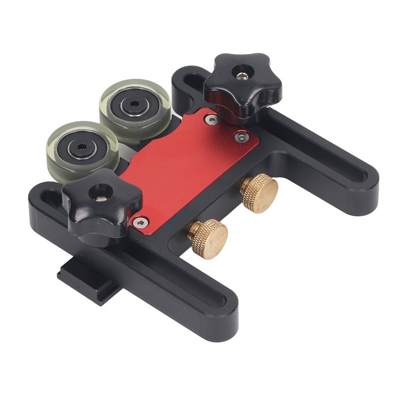 Table Saw Stock Roller Woodworking Double Wheel Sliding Feeding Guide