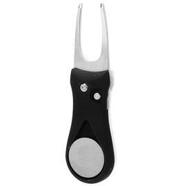 Alomejor Herramienta de reparaci¨®n de Divot de con BOT¨®n emergente 304 Hoja de Interruptor de Acero Inoxidable Mini Herramienta de reparaci¨®n de Divot Port¨¢Til Ligera para