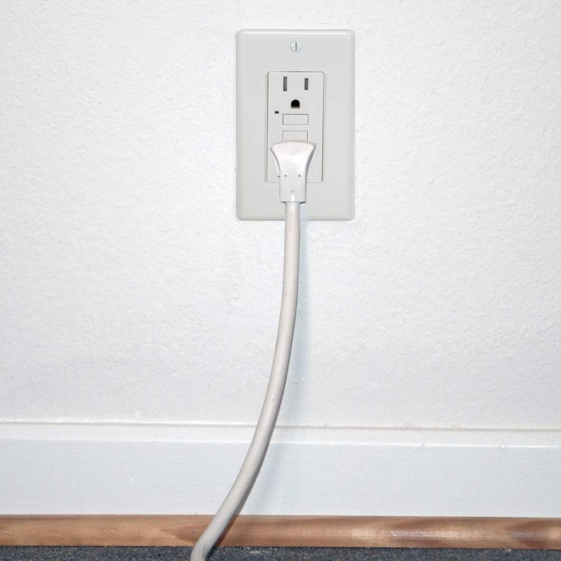 Eastman Tamper Resistant Self-Test Slim GFCI Outlet with LED Indicator
