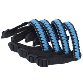 BubbasGarageTv - Paracord Grab Handles for Jeep Wrangler/Gladiator CJ YJ TJ JK JL JT (Light Blue)