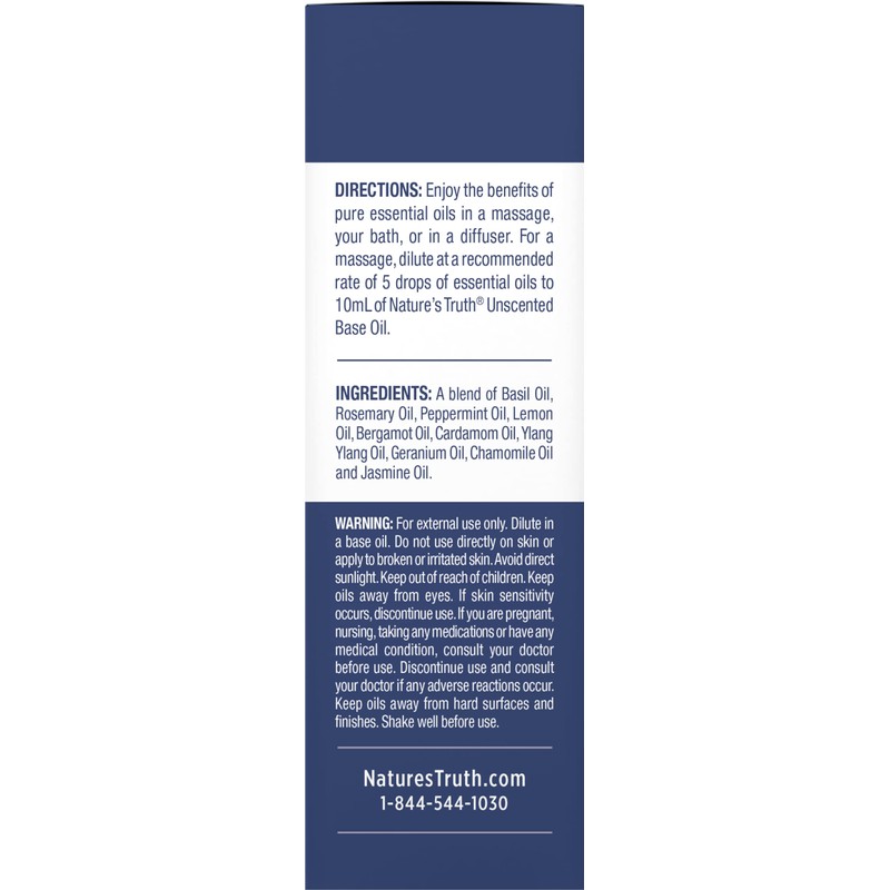 Nature's Truth Essential Oil, Mental Clarity, 0.51 Fluid Ounce, Clear