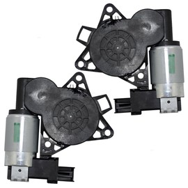Brock Replacement Pair Set Power Window Lift Regulator Motors w/ 2 Pin Connectors Compatible with 04-17 CX-7 CX-9 RX-8 G22C5958XC GJ6A5858XC