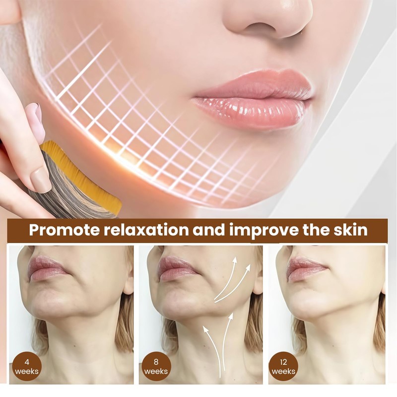 Yamobi Face Brush for Lymphatic Massage, Contour Brush, Dry Brushing