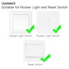 MOES WLAN Schalter,RF433 Smart Alexa Lichtschalter Modul,Kompatibel mit Smart Life
