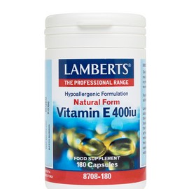 Lamberts Vitamin E 400iu Natural Form, 180 Tablets (8708-180)