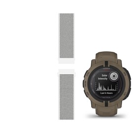 LuxuryJOY Sport Mesh Strap compatible with Garmin Instinct 2 (Solar/Standard/Camo/Tactical/Surf/Dezl) Smartwatch Replacement Bands Quick Release Wristband - 13#, Large