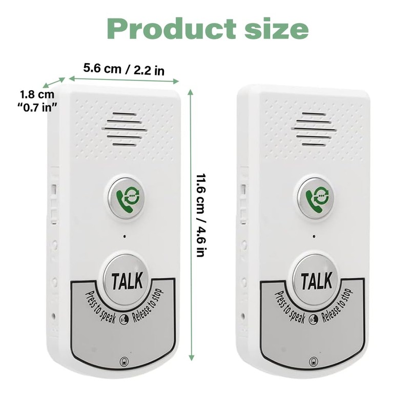 Lotvic 2-Way Voice Intercom, Wireless Intelligent Voice Intercoms, Home Phone,